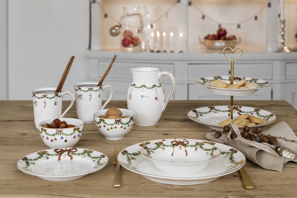 Royal Copenhagen STAR FLUTED CHRISTMAS Bonbonniere – Bild 3